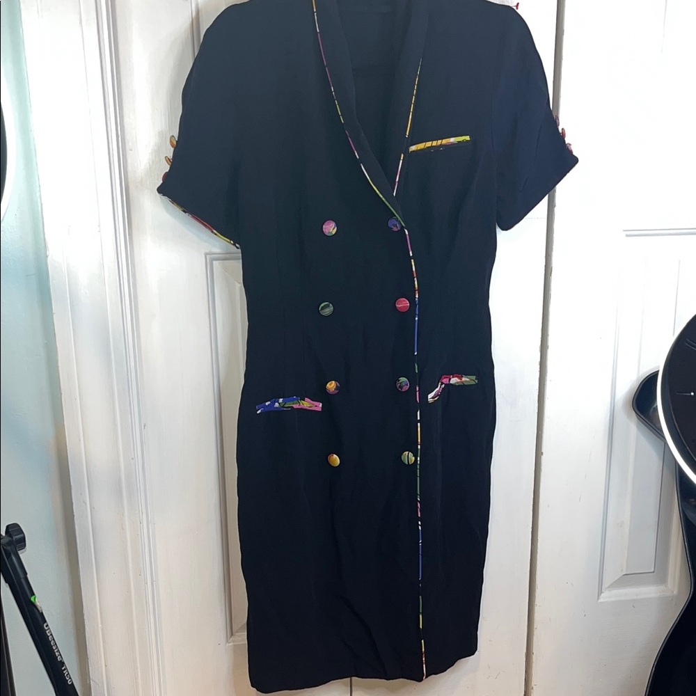 90s Tap dance midi wrap vintage dress Elegant greco apparel Medium women’s
